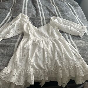 White Eyelet Women’s Dress